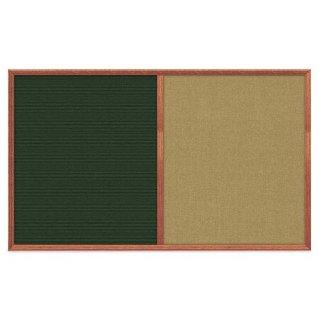 United Visual Products Slim Style Indoor Enclosed Corkboard, 24 UV502SC-GOLD-AMETHY